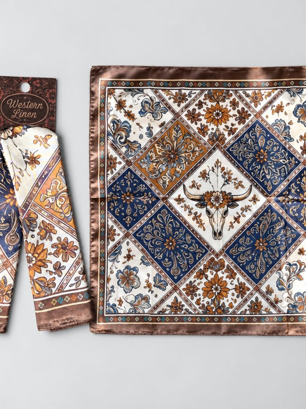 Texas Rose Scarf/Wild Rag - Picture 2 of 2